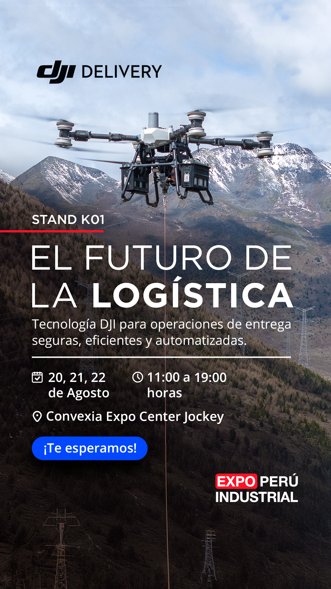 DJI Delivery en Expo Perú Industrial 2026